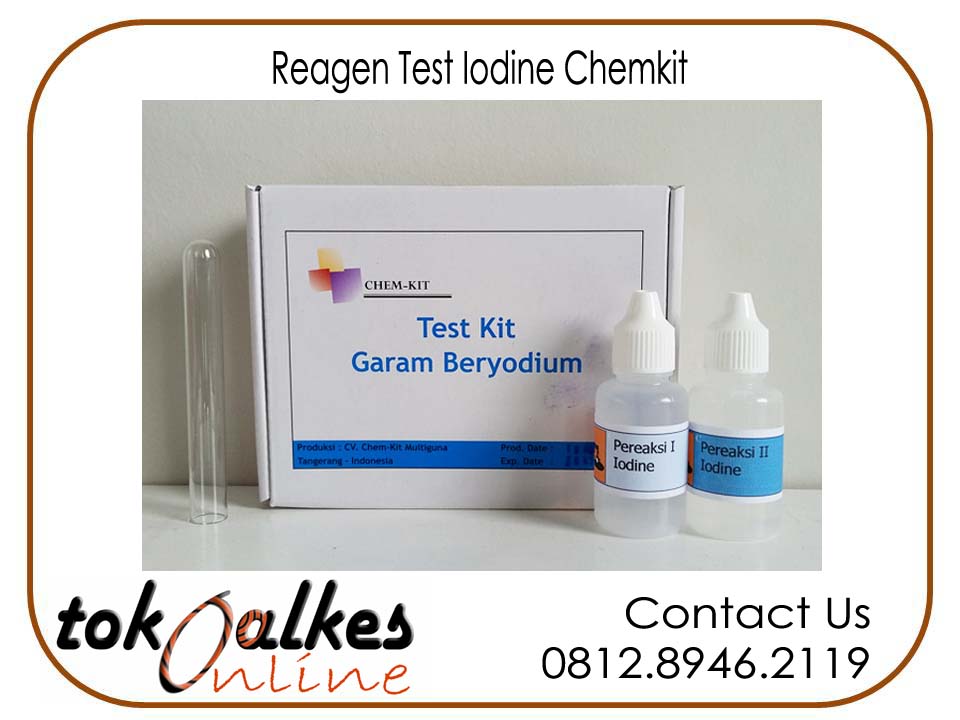 Jual test kit iodine alat deteksi cepat garam beryodium merk chemkit harga murah 