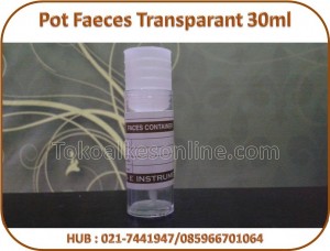 Pot Faeces Transparant 30ml