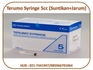 Terumo Syringe 5cc (Suntikan+Jarum)