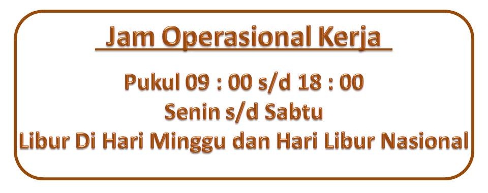 Jam Operasional Kerja - Toko Alat Kesehatan Online