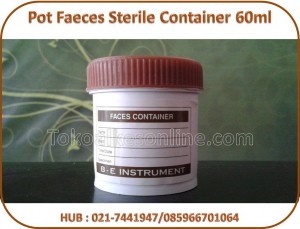 Pot Faeces Sterile Container 60ml